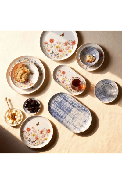 Güral Porselen Bilbao Life 27 parça 6 Kişilik Kahvaltı Takımı 4256
