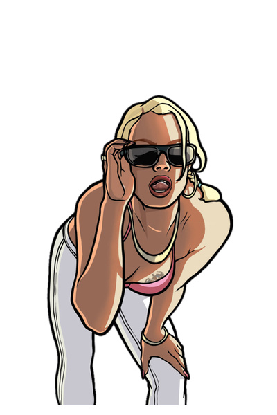 MegaSticker Gta Girl Sticker Araba, Motorsiklet, Kask, Laptop, Cam Sticker 14...