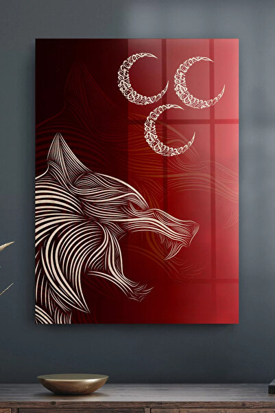 Decovetro Stakleni sto, polumesec i vuk