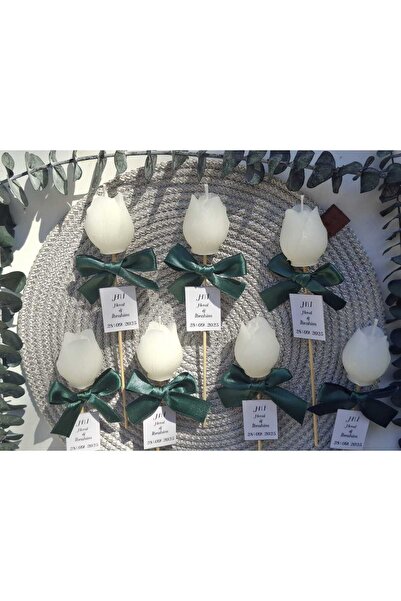 MUM Kişiye Özel Düğün|nişan|söz Hediyelik Lale mumpalace handmade candle - 15...