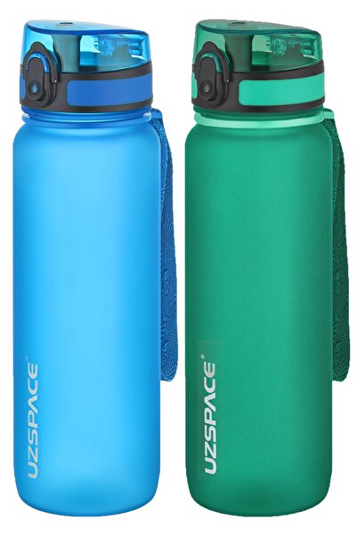 Uzspace مجموعة من قنينتين من التريتان سعة 800 مل، 14 لونًا مختلفًا، خيارات مت...