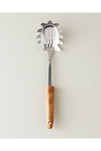 English Home Woody Spaghetti Çelik Spagetti Kaşığı Kahve