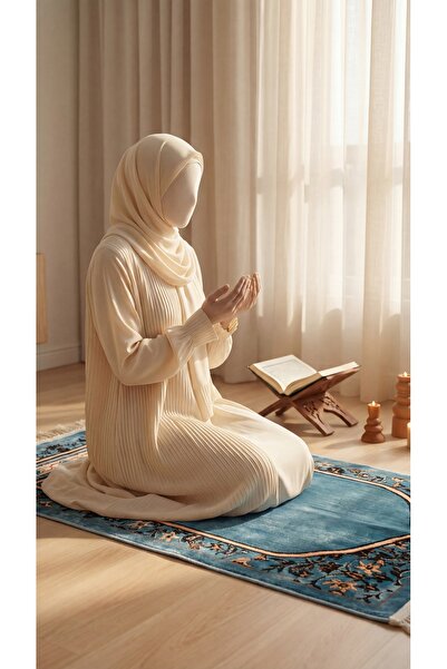 Segadty سجادة صلاة محراب سماوي 8 مم ناعمة ومريحة مع جلال صلاة فاخر مريحة وعال...