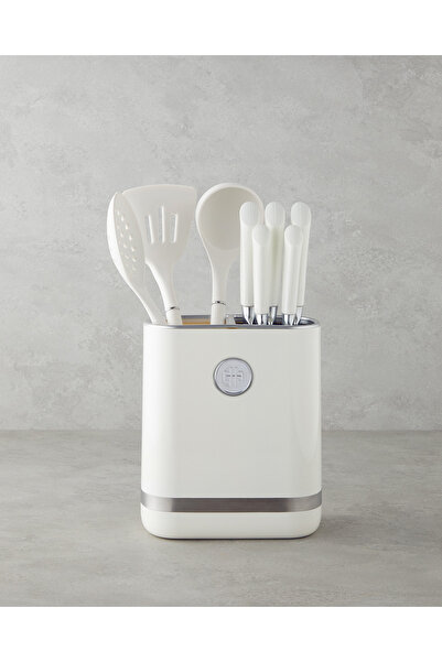 English Home Sharp Cut Silikon, Paslanmaz Çelik 9 Parça Servis Gereci Bıçak S...