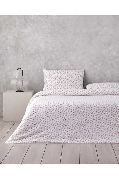 English Home طقم غطاء لحاف قطني مزدوج من وايلد فلاور دريم مقاس 200x220 سم وردي