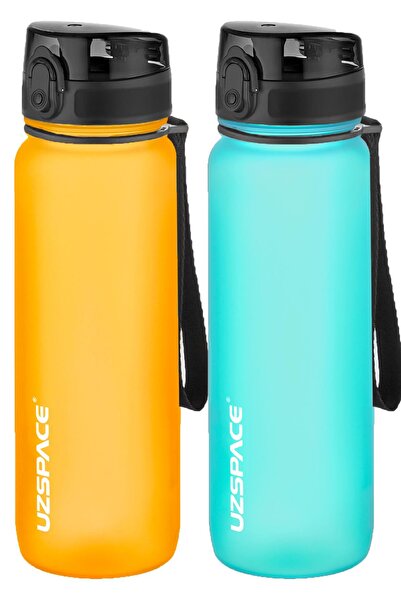 Uzspace مجموعة من قنينتين من التريتان سعة 800 مل، 14 لونًا مختلفًا، خيارات مت...