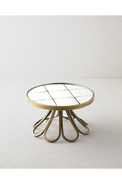 English Home Loretta Dekoratif Tepsi 25x25x15,5 cm Bronz