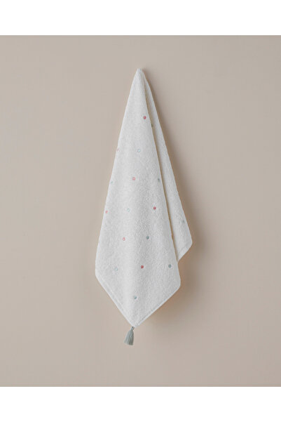 English Home Prosop de față din bumbac cu ciucuri Petite Dot 50x80 cm roz - v...