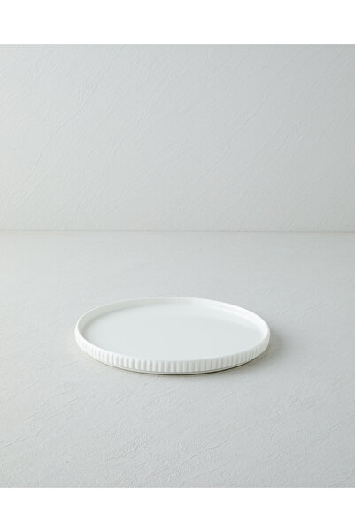 English Home Lunara Porselen Servis Tabağı 24 cm Beyaz