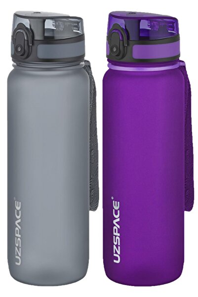 Uzspace 2-Piece Tritan Flask Set 800 ml 14 Different Color Options Fiftyfifty...
