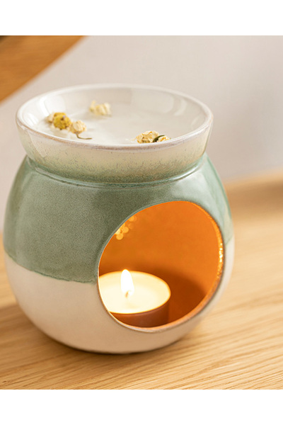 English Home Freda Seramik Buhurdanlık Yeşil