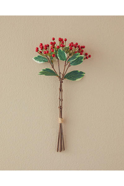 English Home Berry Tek Dal Yapay Çiçek Kırmızı