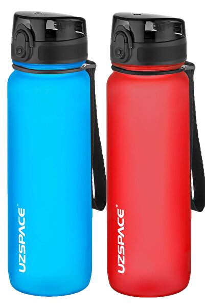 Uzspace مجموعة من قنينتين من التريتان سعة 800 مل، 14 لونًا مختلفًا، خيارات مت...