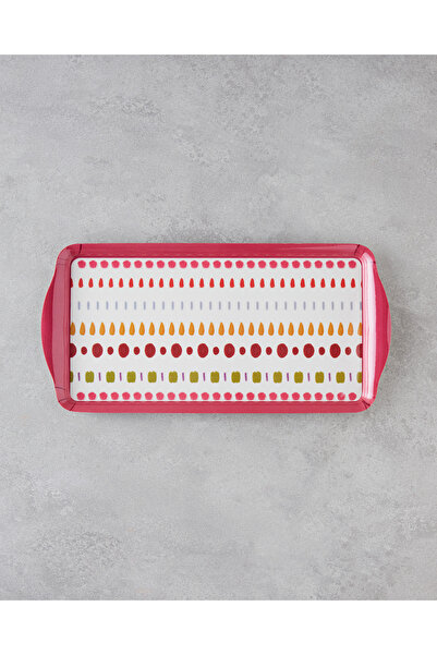 English Home Confetti Melamin Tepsi 37x18 cm Renkli