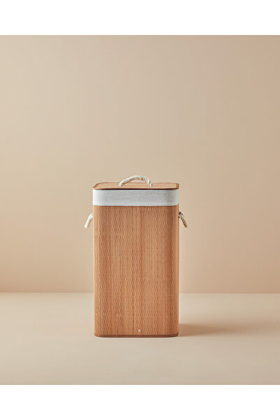 English Home Gina Bambu Çamaşır Sepeti Açık Kahve