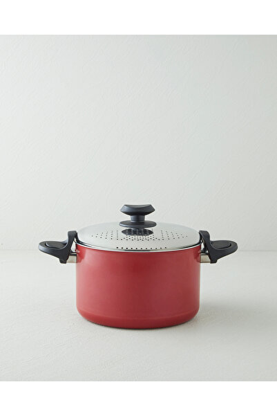 English Home New Rio Premium Makarna ve Popcorn Tencere 22 cm Kırmızı