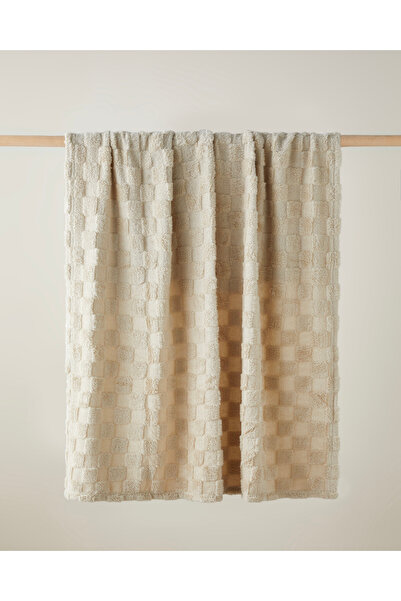 English Home Fancy Square Koltuk Şalı 120x160 cm Bej