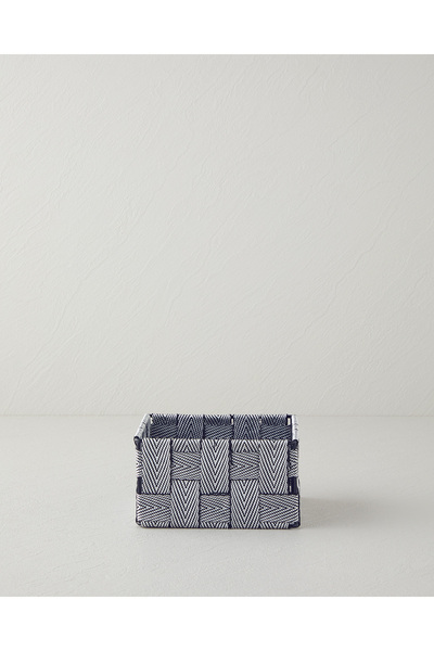 English Home Coș Shine 14x14x7 cm Negru - Alb