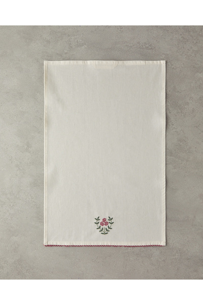 English Home قماش تجفيف قطني بنمط شبكي عتيق - وردي