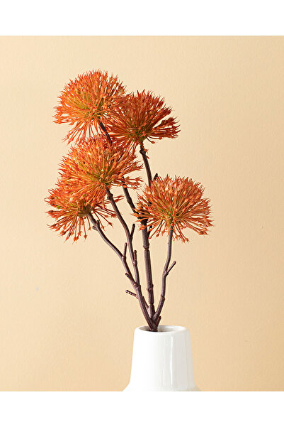 English Home Thorn Onion Tek Dal Yapay Çiçek Turuncu