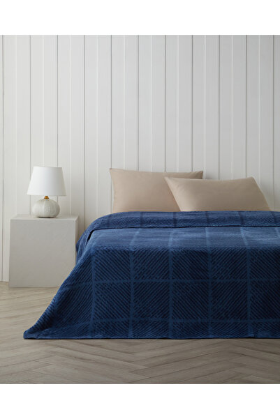 English Home Frostline Cotton Single Blanket 150X200 cm Navy Blue