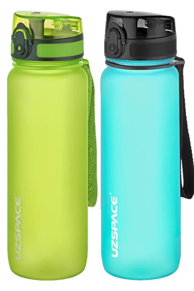 Uzspace مجموعة من قنينتين من التريتان سعة 800 مل، 14 لونًا مختلفًا، خيارات مت...