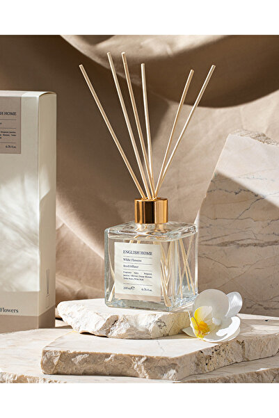 English Home Beyaz Çiçekler Çubuklu Oda Kokusu 200 ml