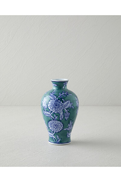 English Home Carla Porselen Vazo 16 cm Mavi