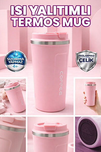 M&B WATER BOTTLE Coffee Paslanmaz Çelik Mug Matara - Günlük Spor Outdoor Kamp...