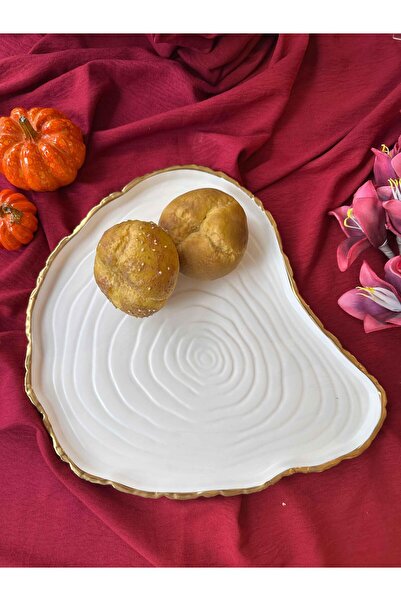 Mikasa Moor White-Gold Service Presentation Plate