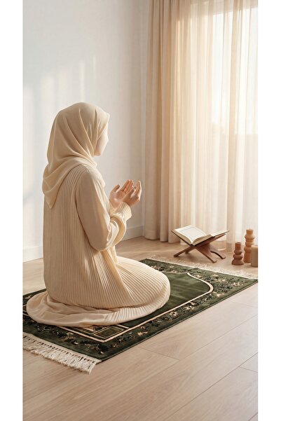 Segadty سجادة صلاة محراب زيتي 8 مم فاخرة للاستخدام اليومي مع جلال صلاة مريحة ...