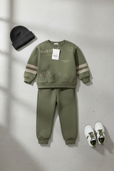 Durucan Yeşil Sweatshirt Takım 2-5 Yaş