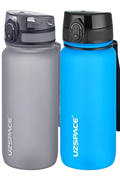 Uzspace 2-Piece Tritan Flask Set 650 ml 14 Different Color Options Fiftyfifty...