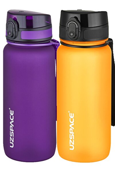 Uzspace 2-Piece Tritan Flask Set 650 ml 14 Different Color Options Fiftyfifty...