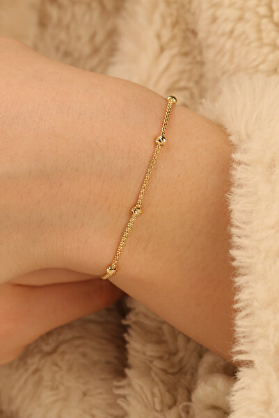 Çgk Çiğdem Gürel Kuyumculuk Kadın 8K Gerçek Altın Dorikalı Bilezik