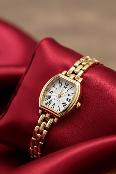 İnogge İnogge Flora Vintage Gold Minimal Kadın Kol Saati