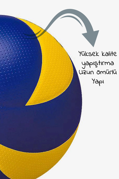 x1marka Yarı Profesyonel Orta Sert Tırtıklı Kaymaz 8Panel 5No Voleybol Topu Soft Touch 2 Astar Dayanıklı Top