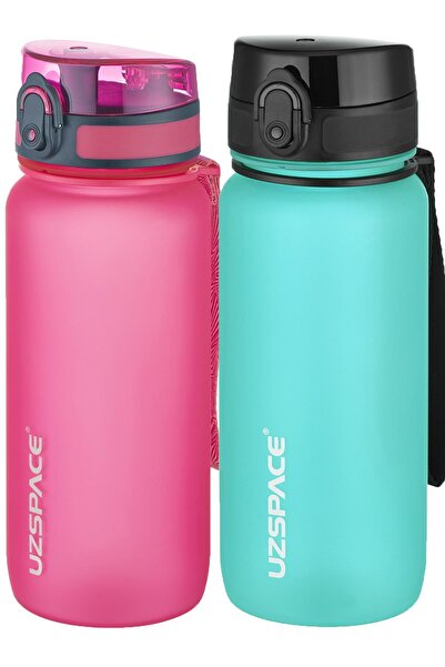 Uzspace مجموعة من قارورتين من التريتان سعة 650 مل، 14 لونًا مختلفًا، خيارات م...