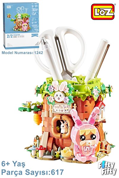 Vagonlife Loz Creative Serisi Sevimli Kalemlik Pembe Figürlü -LZ1242 (617 Par...