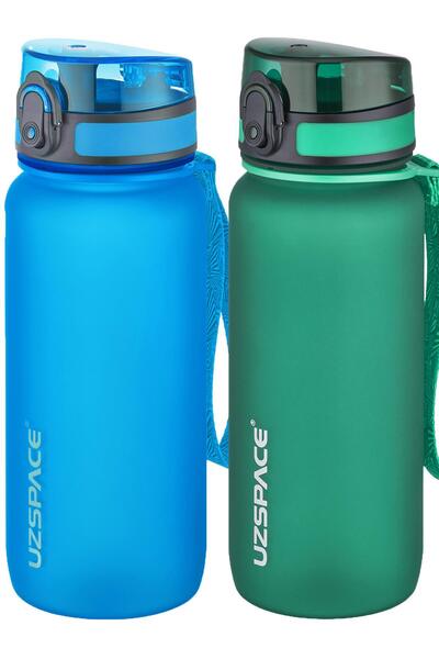 Uzspace 2-Piece Tritan Flask Set 650 ml 14 Different Color Options Fiftyfifty...