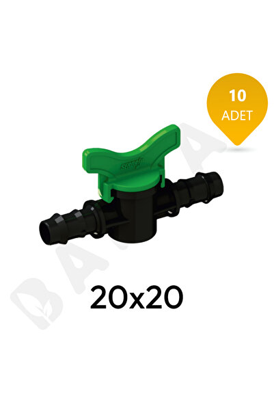 Bahyap Damlama Sulama Kurtağzı Mini Vana 20x20 - 10 Adet