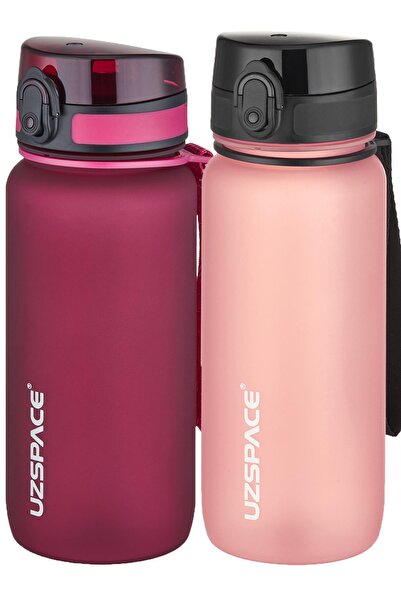 Uzspace مجموعة من قارورتين من التريتان سعة 650 مل، 14 لونًا مختلفًا، خيارات م...