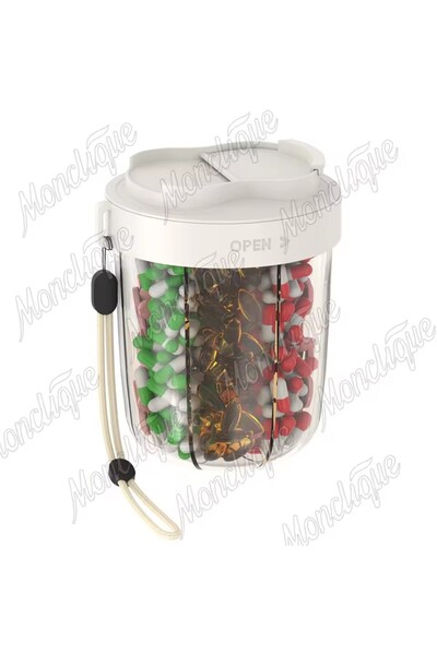 Choice منظم أقراص وزجاجات كبير الحجم من إل-بيج، مزود بـ 7 أقسام، موزع أقراص م...