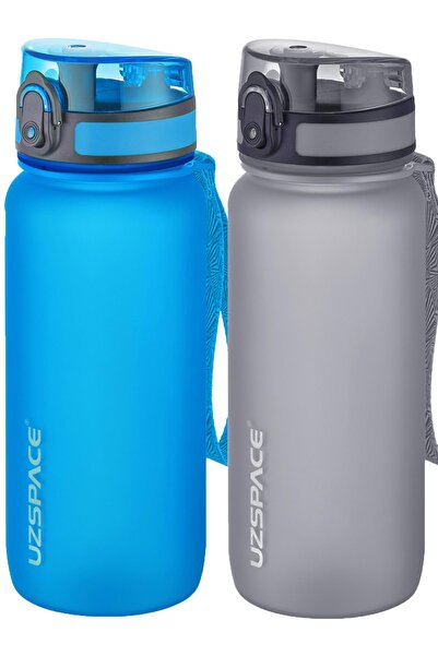 Uzspace 650 ml Set of 2 Tritan Water Flask Leakage Odor No Bpa