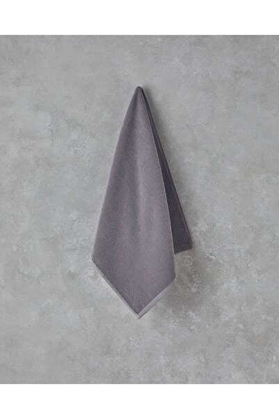 English Home Fluffy Cotton Plus Baumwoll-Gesichtshandtuch 50x80 cm Grau