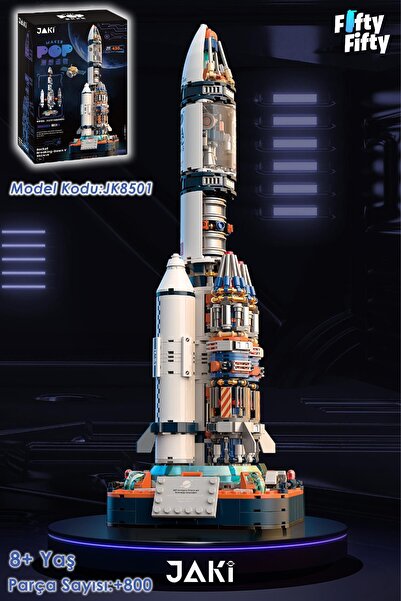 Vagonlife Jaki Space Serisi/uzay ROKETI-JK8501 (+800 Parça) Oyuncak Yapım Seti