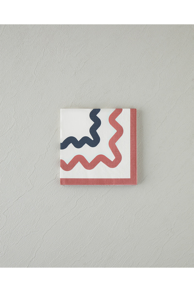 English Home Χαρτοπετσέτες Retro Shapes 20 τεμαχίων 33x33 εκ. Ροζ