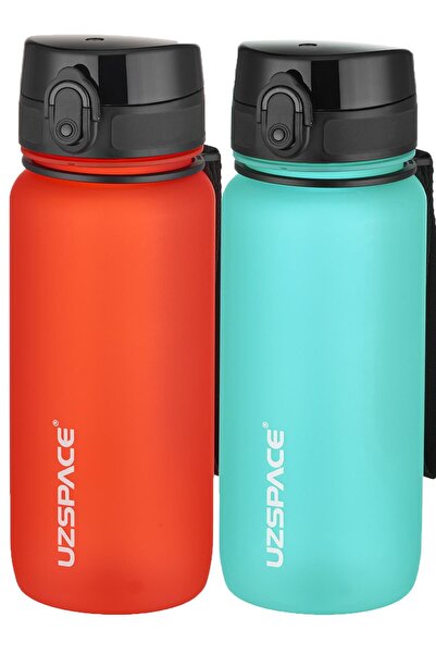 Uzspace مجموعة من قارورتين من التريتان سعة 650 مل، 14 لونًا مختلفًا، خيارات م...