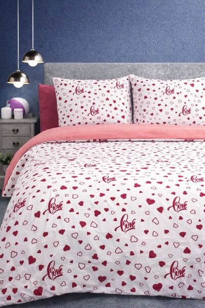 Faiend Double Cotton Duvet Cover Set - Fade Resistant and Elastic
