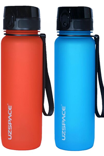 Uzspace مجموعة فيفتي فيفتي مكونة من قطعتين سعة 800 مل - حجم جديد - زجاجة مياه...